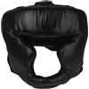 CALLARON Caschetto da Boxe Copricapo da Wrestling Chiuso, PU e Spugna, Nero, Traspirante, per Adulti Uomini, Mma e Sport Vari, Protezione Testa e Viso