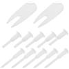DOITOOL 12 Pezzi Tappo per Palla da Yoga Perno, Plastica ABS Bianca | Kit Tappo lungo Corto, Design a Perno, per Casa e Pilates, Aiuta a Mantenere la Pressione