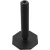 DEEPCRAFF Asta Telescopica per Kettlebell, Nero, Eva, per Allenamento Casa | Regolabile da 4 a 9, 5 Pollici, Integrazione, Portatile, Uso Multiplo, Ergonomica