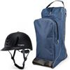 SZLIFE Casco Equestre da Equitazione con Regolazione Ergonomica E Calotta Resistente agli Urticon Protezione Leggera E Traspirante Custodia Porta Attrezzatur