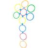 Xixian 10 Pack Anelli Agilità Velocità per Bambini Attrezzo Sportivo | Cerchi di agilità in plastica, set di colori vivaci per la scuola materna, esercizi nel cortile della scuola, pratica del