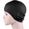 Fesjoy Cuffia da Nuoto in Silicone, Accessorio Impermeabile Unisex | Silicone ambientale, design unico, nuoto essenziale, lunga durata, protezione dei capelli