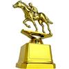 Abaodam Coppa Premio di Equitazione Cavallo, Scultura Oro Plastico da Esposizione | Statua Tridimensionale, Base Stabile, Design Raffinato, per Club, Mostre Ippiche, Tavoli Cerimoniali e Scaffali