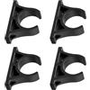 FACULX Supporto per remo per Surf e per kayak 4pz Supporto per remo | Fissaggio per sicuro, diametro 30mm, plastica per dura, nero, per facile montaggio