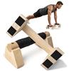 OVIANOR Parallele Calisthenics, Supporti per Flessioni in Legno, 2 Pezzi | Parallele Basse Ergonomiche, Stabili e Antiscivolo, Calistenics Attrezzatura per Push up, Fitness, Parallette e Flessioni