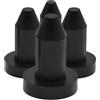 iplusmile 4 Pezzi Tappo di Scarico Kayak in Gomma Nera, Sigillo Acqua Rapido | Fori Scupper e Uscite in Barca, Accessorio per Pagaia, Resistente All'usura, Montaggio Facile