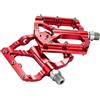FACULX Pedali Piatti MTB con Cuscinetti DU Rotazione Pedali Piatti | Alluminio resistenza, per superficie antiscivolo, 118x98mm, leggero, o viola