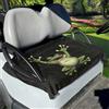 Generic Coprisedili per Golf Cart Cute Cartoon Green Frog | Golf Cart Sedile Asciugamano Facile Da Installare Traspirante Coprisedili Per Golf Cart Per 2 Posti