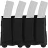 AHTCPO Leggera Elastica SMG Porta Caricatore, Multi Quattro Celle MOLLE Borsa | Quad Pochette Caricatore SMG Aperta MOLLE Insert Caricatore per Chest Rig MK4 MP5 MP7 Kriss Pochette