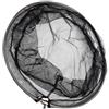 HEMOTON Testa Guadino Pieghevole in Acciaio Inox, Rete Nylon 40 CM | Maglia Fitta, Innesto da 8mm, Struttura Nera, per Pescatori e Uso su Molo o Fiume