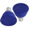 Toyvian 2 Pezzi Fermapunta per Pattini a Rotelle 5/8 Pollici, Gomma Blu | Acciaio Inossidabile, Tappo Regolabile, Montaggio Facile, per Pattini a Rotelle, Antiscivolo e Leggero