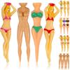 Toyvian 16 Pezzi Tee da Golf in Plastica, Tee Golf, Stile Donna Bikini, 3 Varianti, Leggero e Portatile, per Pratica e Training, Migliora la Precisione