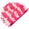 TEHAUX Cuffia da Nuoto Floreale Vintage Donna in Nylon Rosa | Stile Elegante e Raffinato, Asciugatura Rapida, per Chioma Lunghi e Extension, Uso Spa e Spiaggia