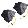 LatoYard Ghette da neve per escursionismo, 20 x 12 cm, copertura anti-strappo per | Rivestimento in silicone 20D, protezione da neve impermeabile, anti-fango, fibbia di sicurezza, nero, verde, arancione