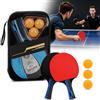 Hominas Set da Ping Pong con 2 Racchette Ping-Pong 3 Palline | Ping Pong Set Professionale, 7 Strati di Legno di Pioppo, per Allenatori, Amatori, Principianti, per L'impugnatura a Penna