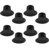 Artibetter 8 Pezzi Tappetini a Ventosa per Trampolino, Coperture Piedi in PVC Nero | Assorbimento Urti, Superficie Antiscivolo e Stabilità Migliorata, per Casa, Ufficio e Uso Esterno