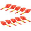 GATHINESS Galleggiante da Pesca Marina Scorrevole a Bolla in Plastica Rosso | Lanci Lunghi e Montaggio Semplice, Forma a Bolla, per Canne da Spinning e Esche Pesanti