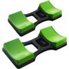 Artibetter 2 Pezzi Supporto per Manubri Verde in Plastica, Design Verticale a Due | Base Antiscivolo, Accesso Rapido e Posizionamento Stabile, per Palestra Domestica e Sala Fitness