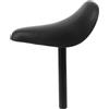 GATHINESS Sella Bici Extra Larga Nera con Reggisella 7/8 Pollici | Spugna e Acciaio Inox, Forma Ergonomica Sagomata, per Bicicletta