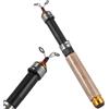 UPKOCH Mini Canna da Pesca Telescopica per Ghiaccio, Leggera in Carbonio | Trota e Persico, Due Guide Resistenti, Montaggio Mulinello, Impugnatura in Sughero, Viaggio e Laghetto