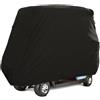 YARNOW Copertura per Carrello da Golf a 4 Posti in Oxford 210d Nero | Protezione da Intemperie e Guano, Resistenza al Freddo, per Parcheggi All'aperto e Aree Campo Golf