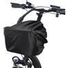 Healeved Copertura Protettiva per Cestino Bici Elettrica Nero | Banda Elastica Regolabile, Tela Resistente All'acqua, Design, per Cestini Anteriori e Uso Quotidiano