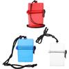 GATHINESS 3 Pezzi Contenitore Stagno da Immersione Galleggiante, Chiusura Ermetica | Struttura Trasparente, Cordino in Nylon con Moschettone, per Documenti e Auricolari, Uso in Piscina e Kayak