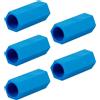 minkissy 5 Pezzi Punta di Ricambio per Stecca da Biliardo, in Plastico Blu | Sostituzione Rapida, Superficie Liscia, Facile da Riporre, per Ferrule e Tavoli da Bar