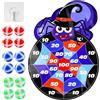 ZesGlyxyr Halloween Tiro al Bersaglio, Gioco di Freccette Morbide, con 12 Palline Adesive, Leggero e Portatile, 1 Ganci, Precisione e Concentrazione, Regalo Compleanno e Halloween E
