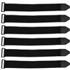 DEEPCRAFF 6 Pezzi Cinghie per Pedali Fitness in Nylon Nero, Regolabili per Vogatore | Chiusura a Strappo, Supporto Imbottito, Uso su Pedali e Pedane, per Casa e Palestra, Ricambio Rapido
