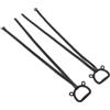 Garneck Anelli da Ginnastica per Cinghie Regolabili in Acciaio | Nylon Poliestere, Fissaggio Rapido Morsetto, Scala Graduata Sulle Cinghie, per Insegnanti e Piccoli