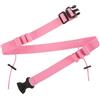 Garneck Cintura Riflettente per Corsa Porta Pettorale, Poliestere Rosa | Chiusura a Sgancio Rapido, Design Semplice Nero, per Gare Multisport e Corsa su Strada, Accessorio Atleta
