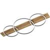 Eglo Boyal Plafoniera LED, lampada da soffitto a 3 luci, lampada vintage | da soggiorno, rustica, acciaio, legno e plastica, lampada da corridoio a soffitto in nero, marrone, bianco, L 101 cm