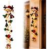 Generic Decorazione Natalizia per Porta, Fuoriporta Luminoso per l'Ingresso，D | Decorazione Verticale Luminosa per Ingresso, Finestra e Parete, Addobbo Natalizio da Appendere per un'Atmosfera Festiva