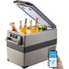 VEVOR Frigorifero Portatile, 45 L Piccolo Frigorifero Compressore Portatile, 45 W Frigorifero per Auto, 27 x 14 x 18 Pollici, Congelatore Domestico, Frigorifero da Viaggio Piccolo Congelatore per Auto