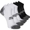 Skechers Confezione da 6 calzini Quarter Crew, Nero, 10-13