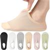 AYPOW 6 Paia Calzini Fantasmini in Nylon da Donna, Ampia Area Mesh Ultra Traspirante Calzini Invisibili in Seta di Ghiaccio, Fodera Bassa Antiscivolo Calzini Casual con Fondo in Cotone, Calzini Barca