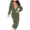 HAOLEI Pigiama Donna Invernale Intero Adulto Cosplay Animale Onesies Morbido e Caldo Pigiama Invernale Pile con Cappuccio e Tasche Tuta Intera in Peluche Ideale Regalo per Costume Carnevale Halloween Natale