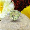 Natale Limone Topazio Gemma 925 Argento Sterling Mano Anello Tutte le Misure