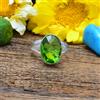 Grazioso Peridoto Topazio Gemma 925 Argento Sterling Handmade Anello All Misura
