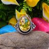 Mozzafiato Limone Topazio Gemma 925 Argento Sterling Handmade Anello All Misura