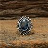 Handmade Straordinario Iolite Topazio Gemma 925 Argento Sterling Handmade Anello All Size