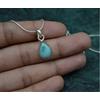 Royal Caribbean Ciondolo in Larimar Naturale in Argento Sterling 925 S-347