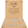 Cheerslife Regalo per Amica/Sorella/Mamma/Figlia/Maestre Bracciale Donna | Braccialetti Amicizia Bracciale Amicizia Donna Ragazza Sorella Regalo Donna Compleanno Laurea Natale Festa della Madre