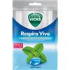 Vicks - Respiro Bene Caramelle Balsamiche Senza Zucchero Gusto Menta Confezione 72 Gr