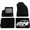 MTC Automotive Tappetini Citroen C3 Aircross II Electric dal 2024, Su Misura, Set 4 Pz | Tappetini Auto in Moquette Nero con Battitacco in Gomma Rinforzata e Aderenza Stabile al Modello