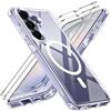 iVoler Cover Magnetica per Samsung Galaxy S26 5G con 2 Pezzi Pellicola | Trasparente, Anti-ingiallimento Compatibile Con MagSafe, Protezione Anticaduta Di Livello Militare, Custodia Sottile Antiurto