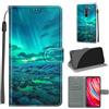KENHONER Custodia per Xiaomi Redmi Note 8 Pro, Artico | Portafoglio Pelle PU, Magnetica, Resistente Agli Urti, Scomparto Carte Credito, Pieghevole, Flip Libro, Motivo
