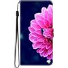 BLOTECH Glitter Cover per OPPO A78 5G, Glitter Custodia PU+TPU Portafoglio Copertura in Pelle con Porta Carte,Flip Case Caso con Porta-Carte di Credito per OPPO A78 5G,Pink petals
