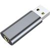 Generic Adattatore audio USB esterno - Scheda audio USB 2 in 1 con jack da 3,5 mm | Convertitore per cuffie portatile senza driver, compatibile con, chat vocale, musica, chiamate, uso PC